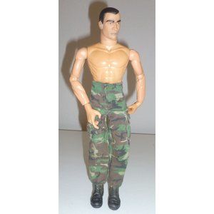 1998 21st Century Toys 11" Soldier Black Hair Camo Pants